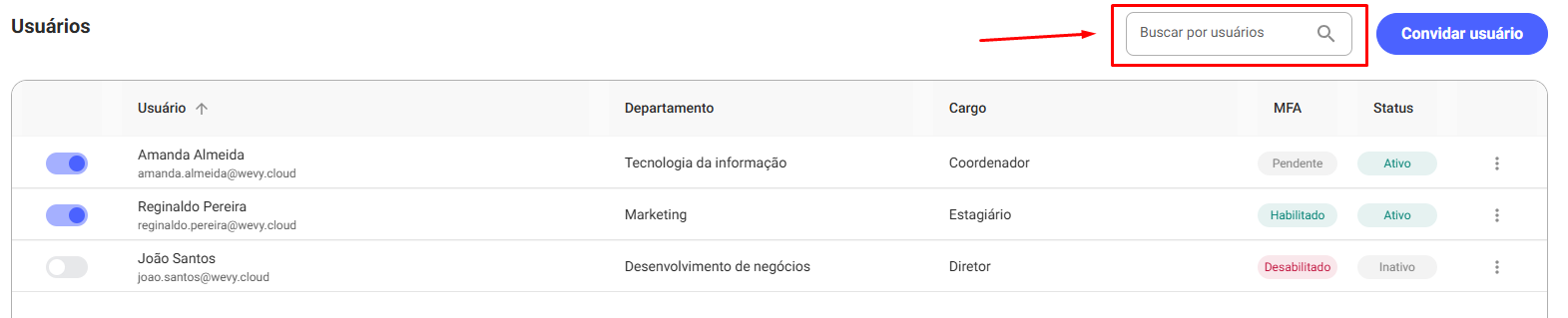 Busca Usuário