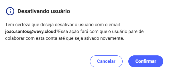 desativar Usuário