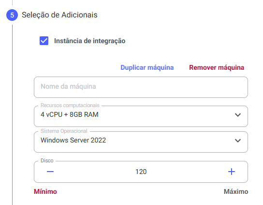 Seleção de Adicionais