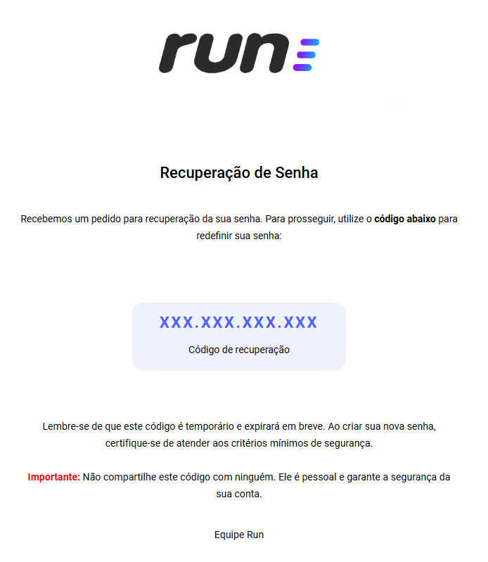 Recuperação de Senha