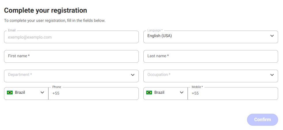 Complete Registration