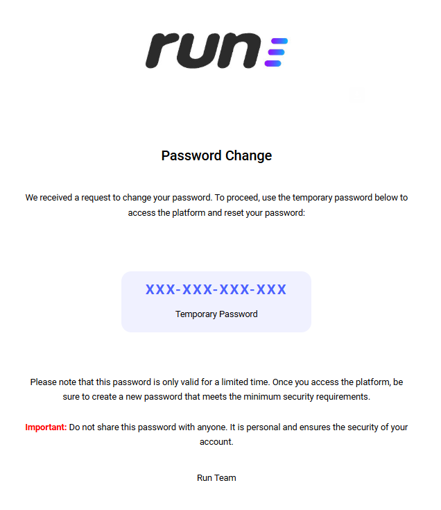 Password Change Email