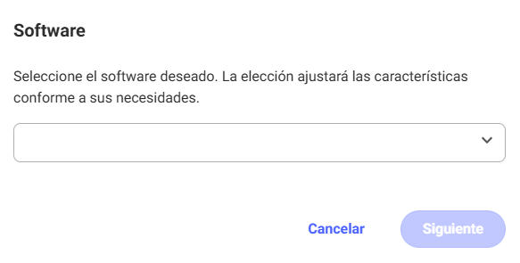 Seleccionar Software