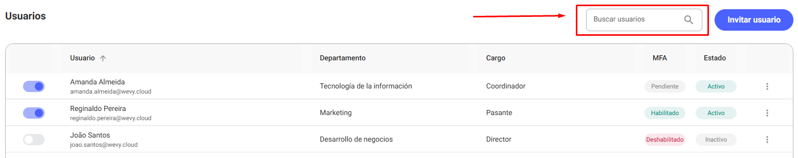 Buscar usuario